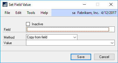 Form Set Field Value Action Add