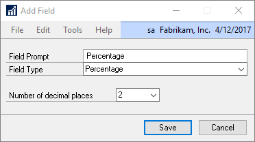 Percentage