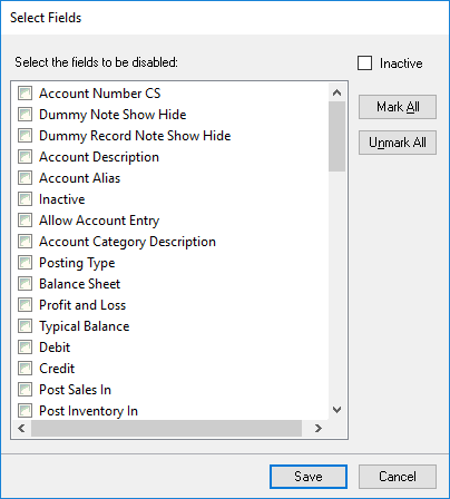 Extender Disable Field Action