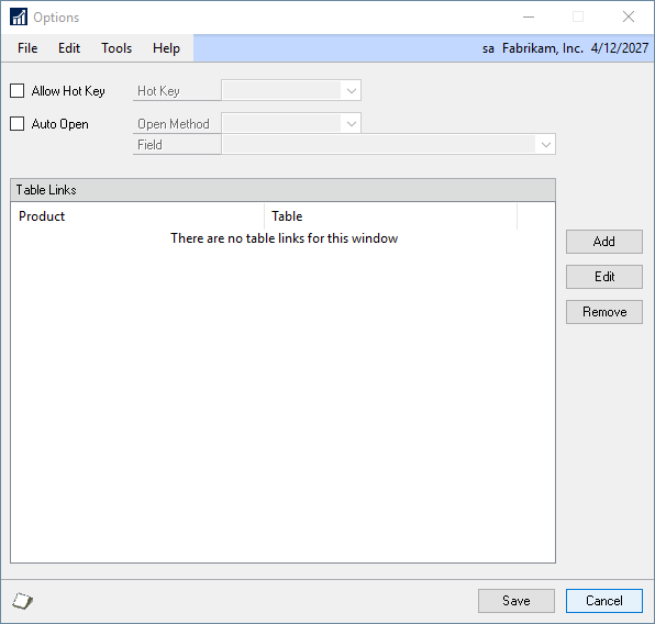 Note Table Links