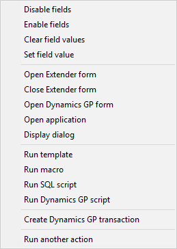 Form Enterprise Actions