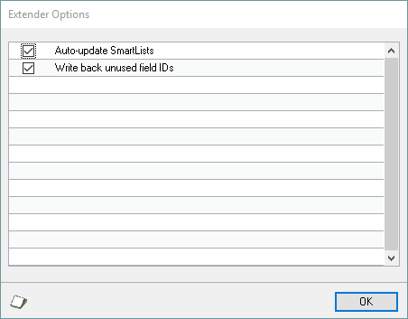 Extender Options