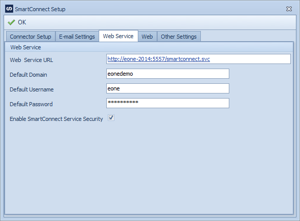 Web Service SC Setup