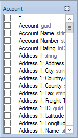 Query Builder Tables