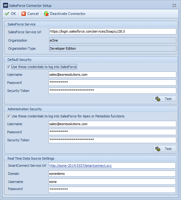 Salesforce connector setup