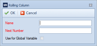 Custom Rolling Column Setup