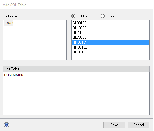 NLB Add SQL Table