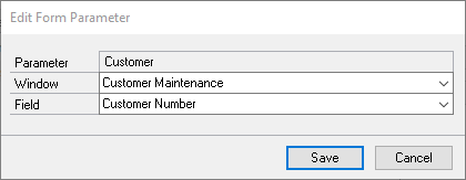 Edit Form Parameter