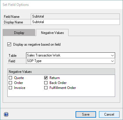 ERB Negative Values