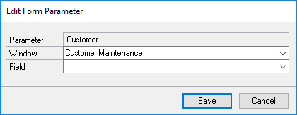 Edit Form Parameter