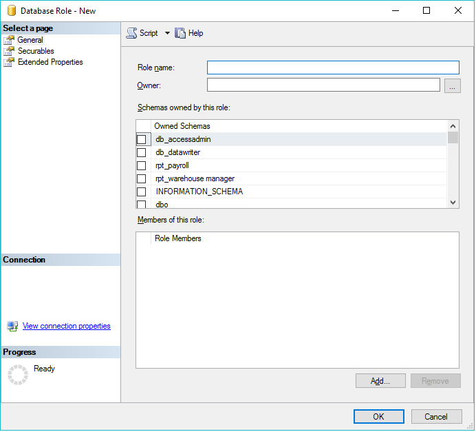 ERB Database Role