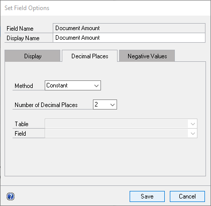 SLB Decimal Field Options