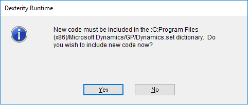 Include New code