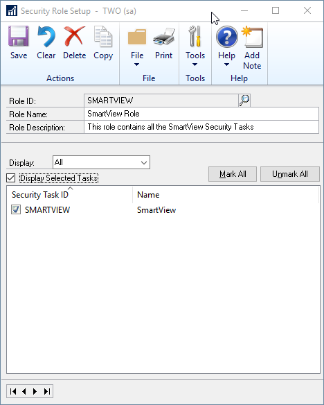SmartView Role