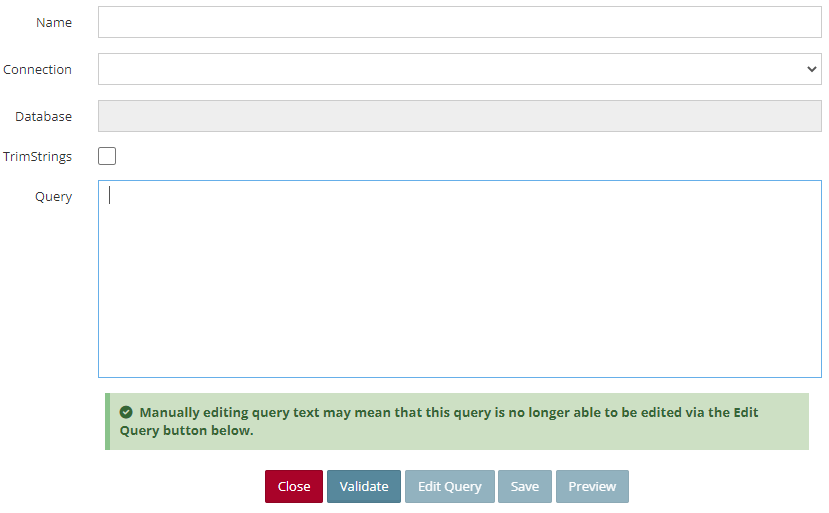 MSSQL Query Data Source